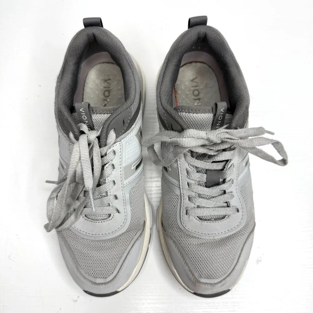 Vionic Walk Strider Comfort Sneakers Womens 7 Gray Charcoal